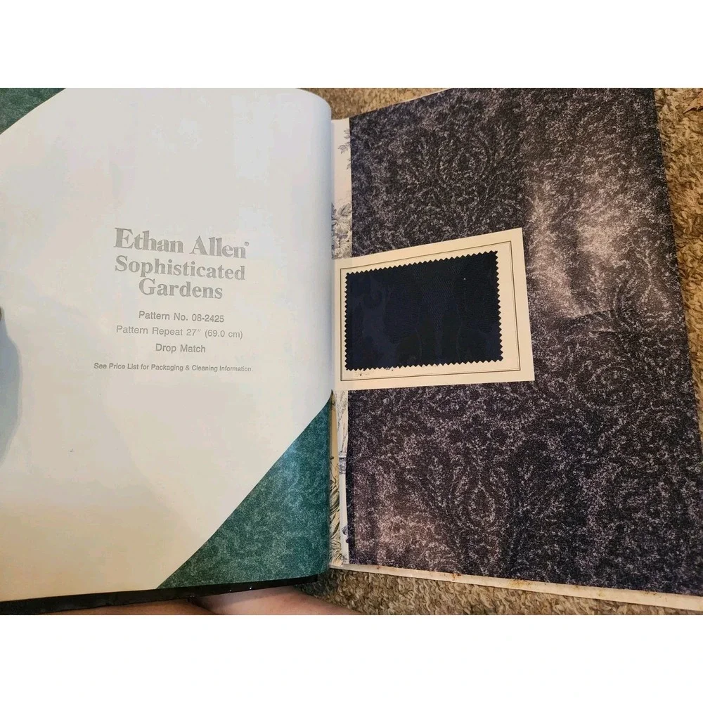 Vintage Ethan Allen Wall Paper Sample Book Sophisticated Gardens Retail Display